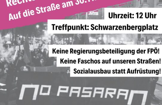 Rechtsruck bekämpfen! Auf die Straße am 30. November