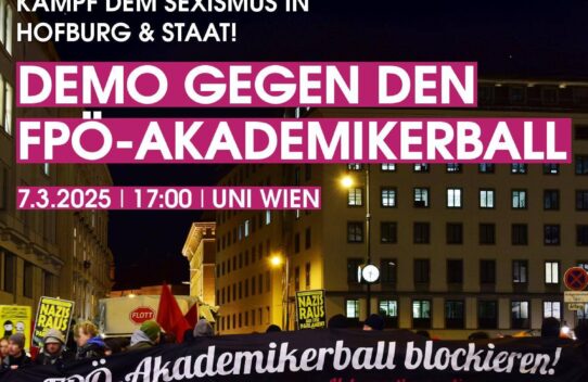 Demonstration gegen den FPÖ-Burschenschafterball am 7. März 2025