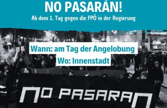 Ab dem 1. Tag Widerstand gegen die Beteiligung der FPÖ an einer Regierung