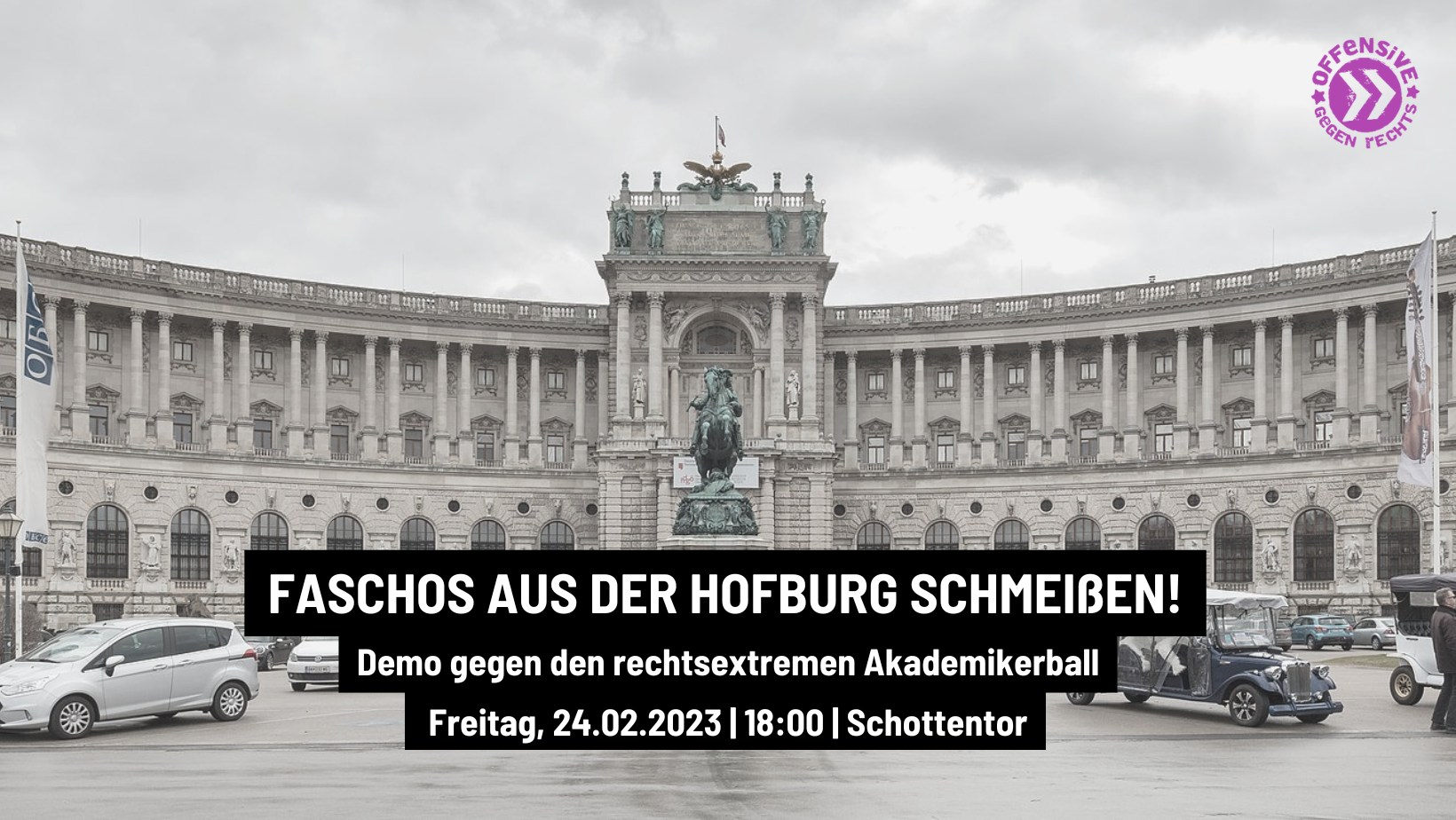 FASCHOS AUS DER HOFBURG SCHMEIßEN! | Demonstration gegen den rechtsextremen Akademikerball