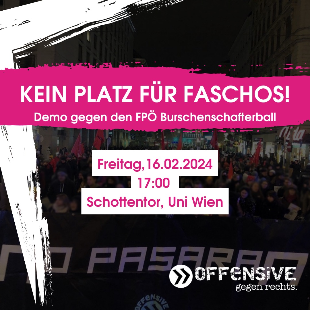 OTS Über 2000 Demonstrierende bringen breiten Protest gegen FPÖ-Ball auf die Straße