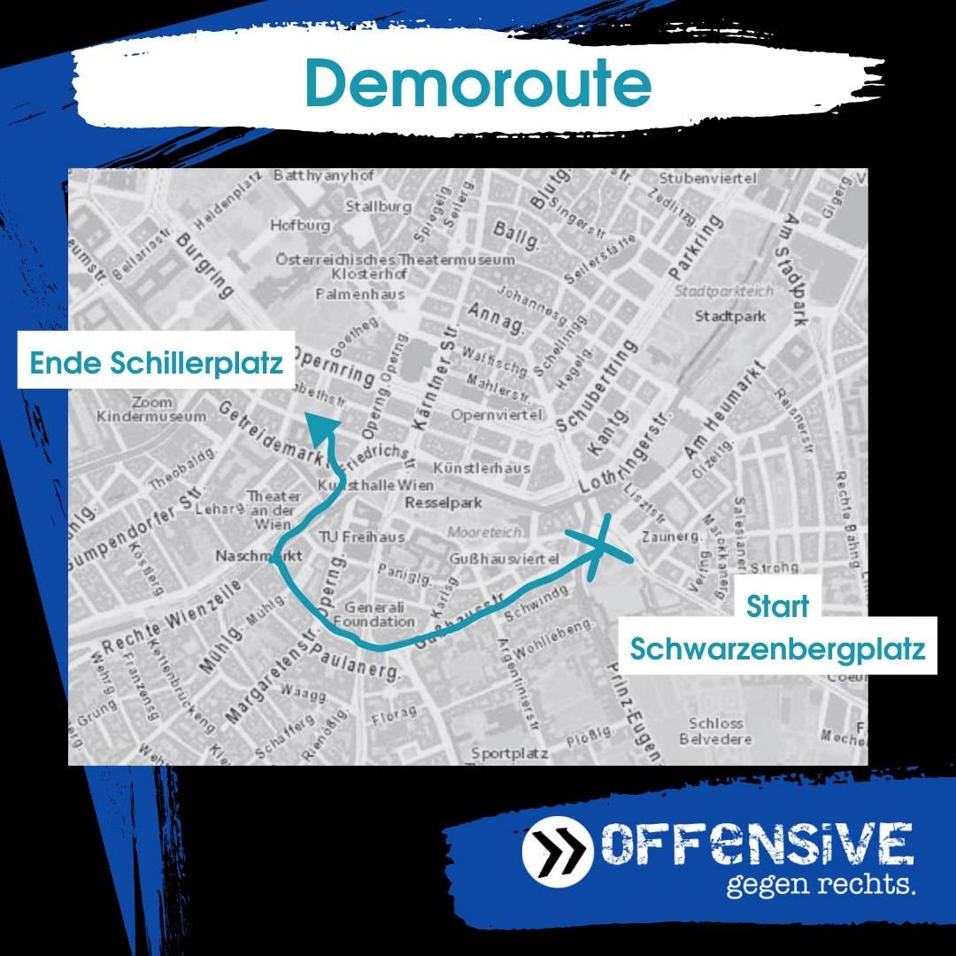 Rechtsruck bekämpfen! Auf die Straße am 30. November – die Demoroute