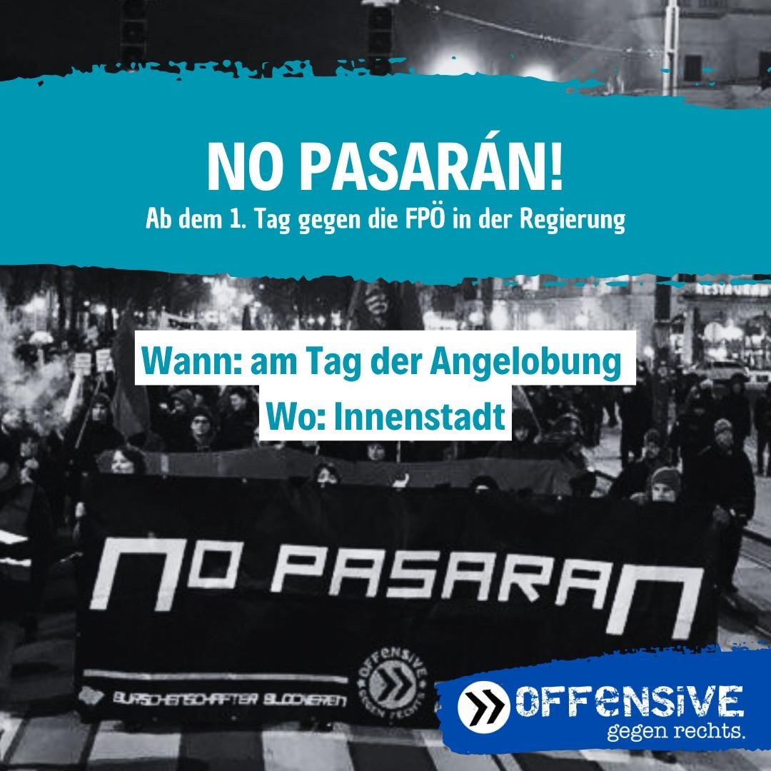 Ab dem 1. Tag Widerstand gegen die Beteiligung der FPÖ an einer Regierung